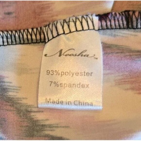 Neesha Dress Maxi Sleeveless Smocked Tie-dye Ikat Purple Pink Satiny Med Large - Picture 7 of 8